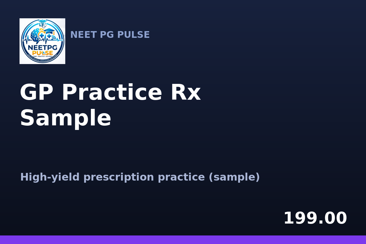 GP Practice Rx — Sample